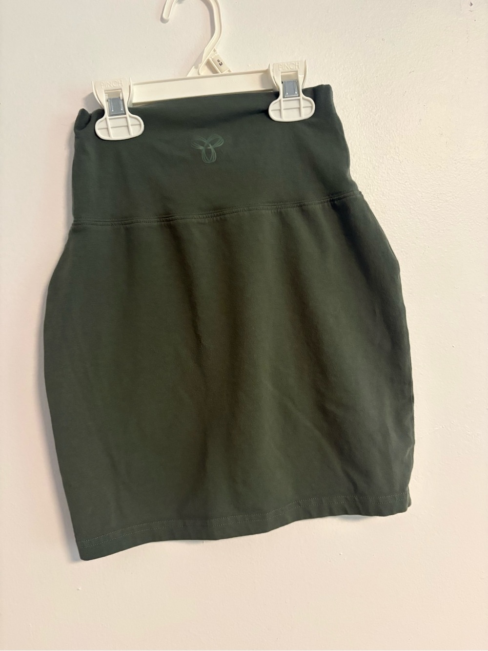 TNA Dark Green High-Rise Pencil Skirt